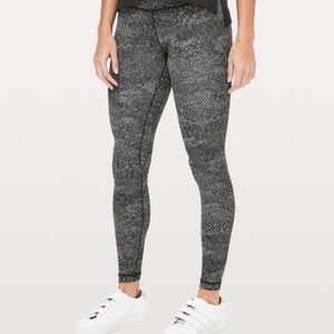 Lululemon Align Full Length Meisai Ice Grey Black Leggings Size 8